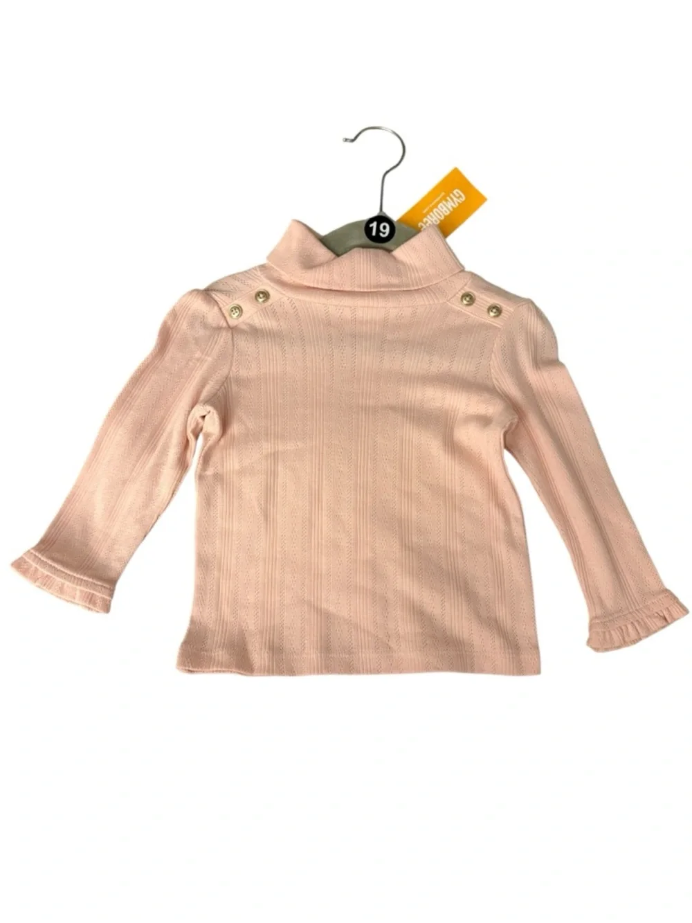 Gymboree Baby and Toddler Long Sleeve Turtleneck Shirt pink 12-18 mo. NEW